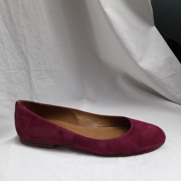 Margaux Shoes - MARGAUX Handmade Deep Magenta Suede Ballet Flats